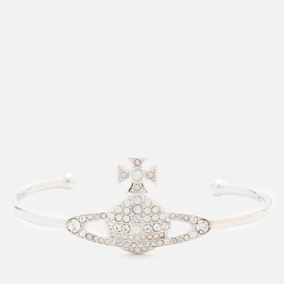 Vivienne Westwood Jewelry - Rare! Vivienne Westwood Women's Kika Open Bangle - White Opal